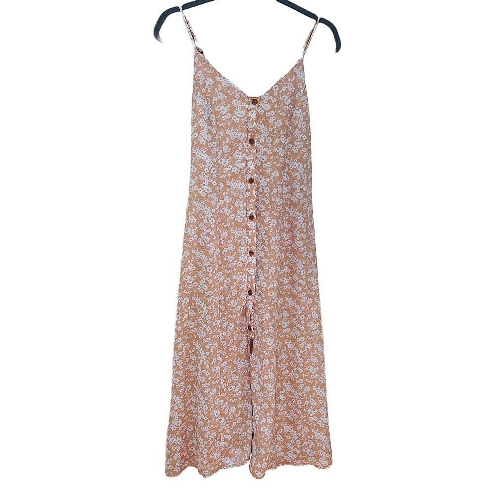 Nude floral dress